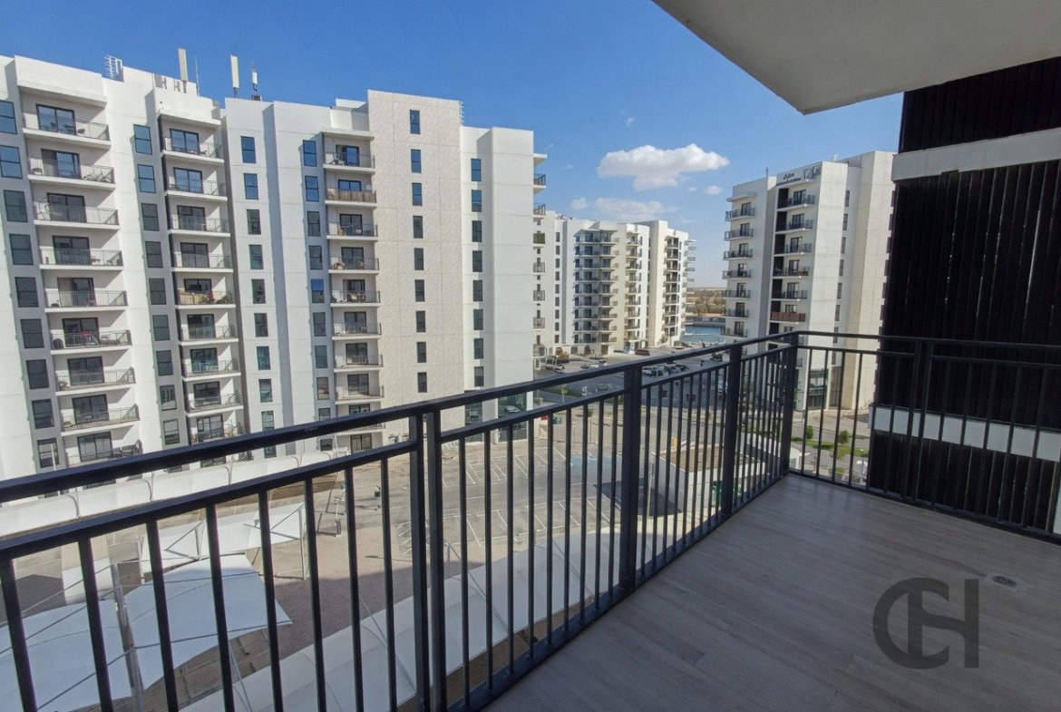 1BR Apartment for rent in Waters Edge, Yas Island, Abu Dhabi with Community View, Balcony. View photos, amenities and availability.