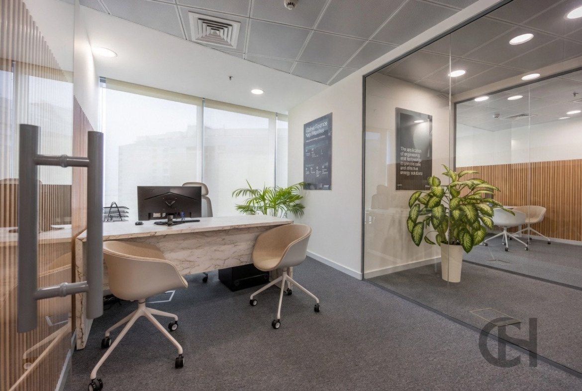 Office for rent in Sky Tower, Al Reem Island, Abu Dhabi with Community View, High Floor. View photos, amenities and availability.