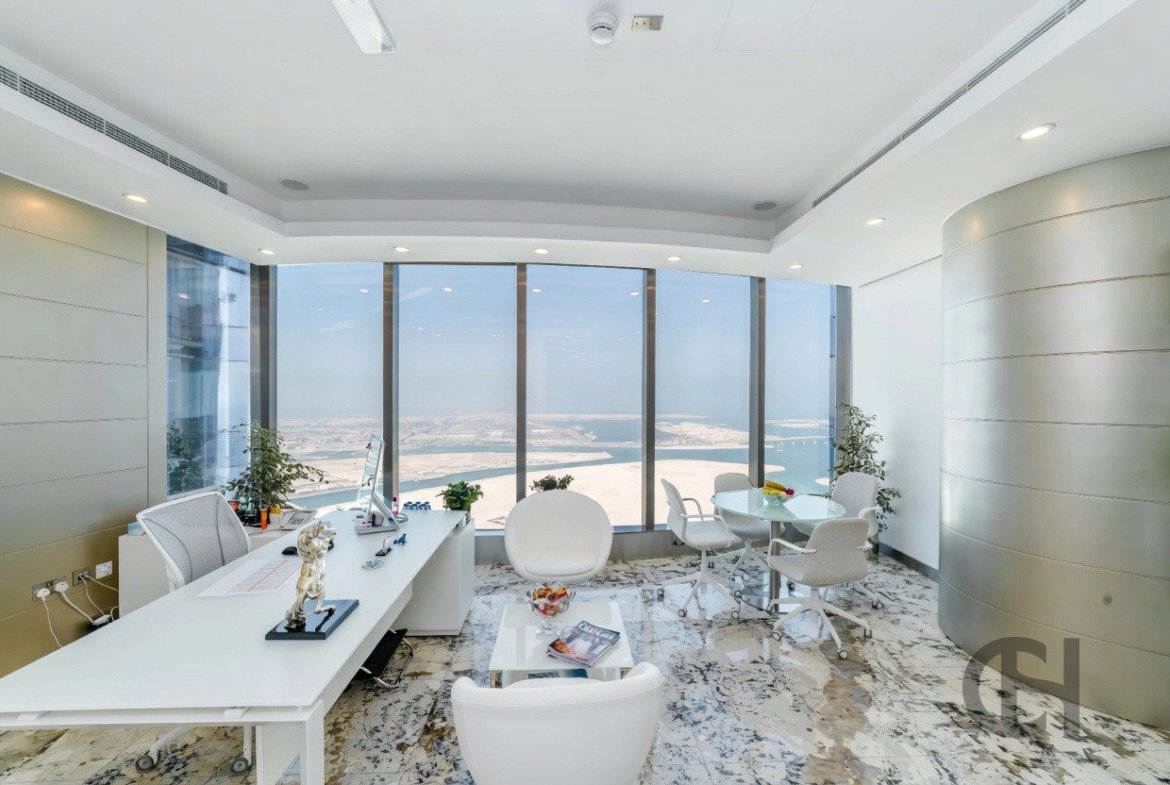 Office for rent in Addax port office tower, Al Reem Island, Abu Dhabi with Sea View, High Floor. View photos, amenities and availability.