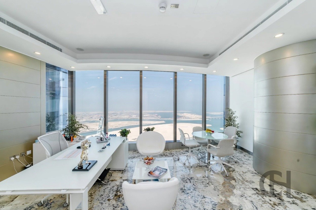 Office for rent in Addax port office tower, Al Reem Island, Abu Dhabi with Sea View, High Floor. View photos, amenities and availability.