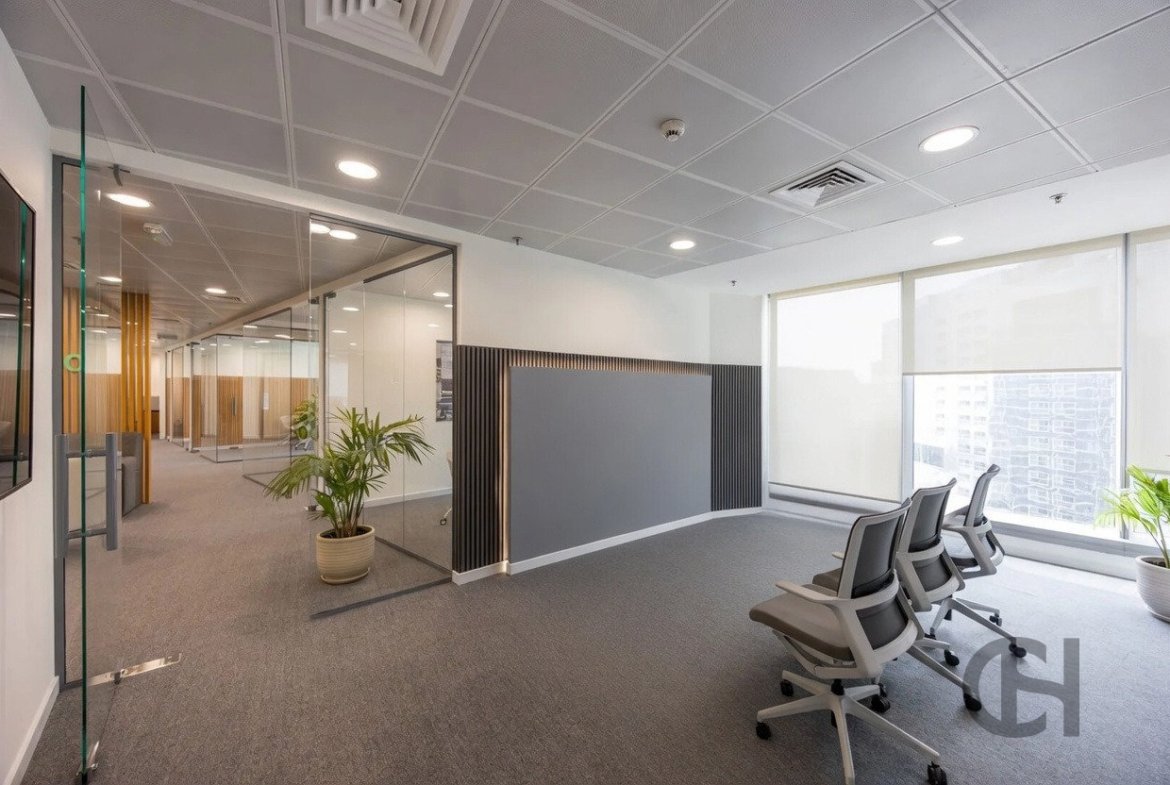 Office for rent in Sky Tower, Al Reem Island, Abu Dhabi with Community View, High Floor. View photos, amenities and availability.
