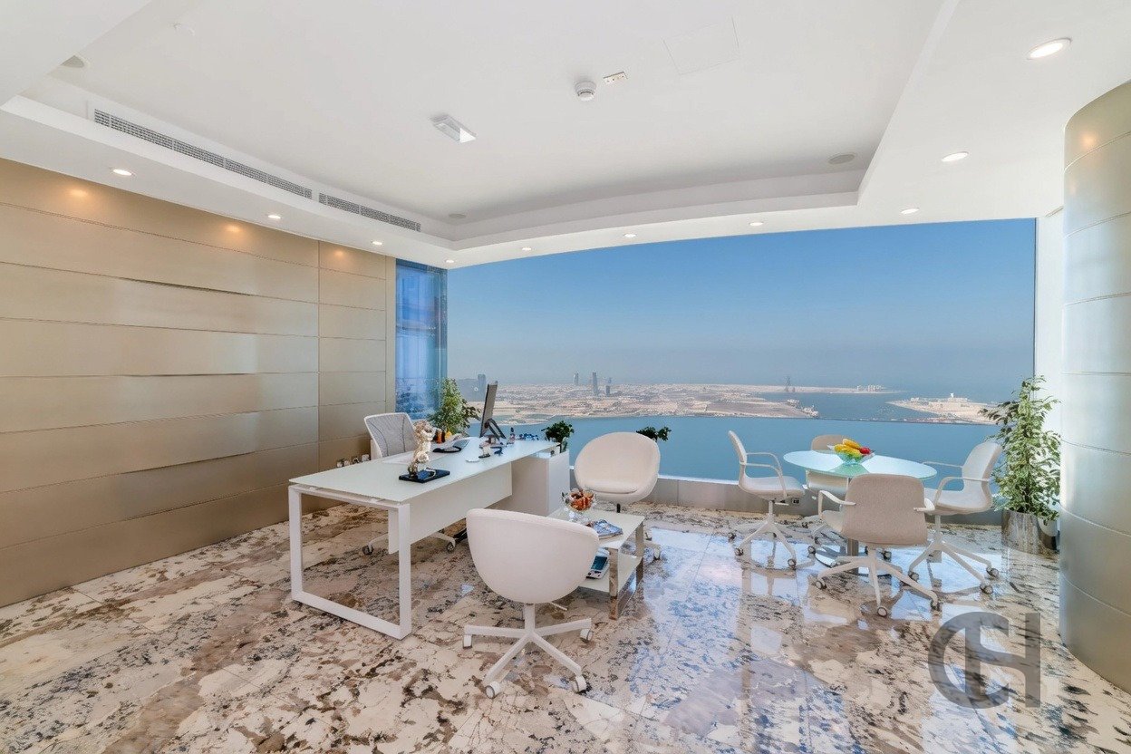 Office for rent in Addax port office tower, Al Reem Island, Abu Dhabi with Sea View, High Floor. View photos, amenities and availability.