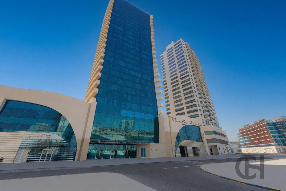 شقة بغرفة نوم واحدة للإيجار في Marina Bay by DAMAC | إطلالة على المجتمع السكني