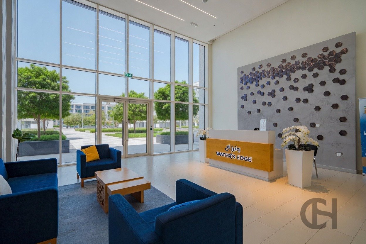 1BR Apartment for rent in Waters Edge, Yas Island, Abu Dhabi with Community View, Balcony. View photos, amenities and availability.