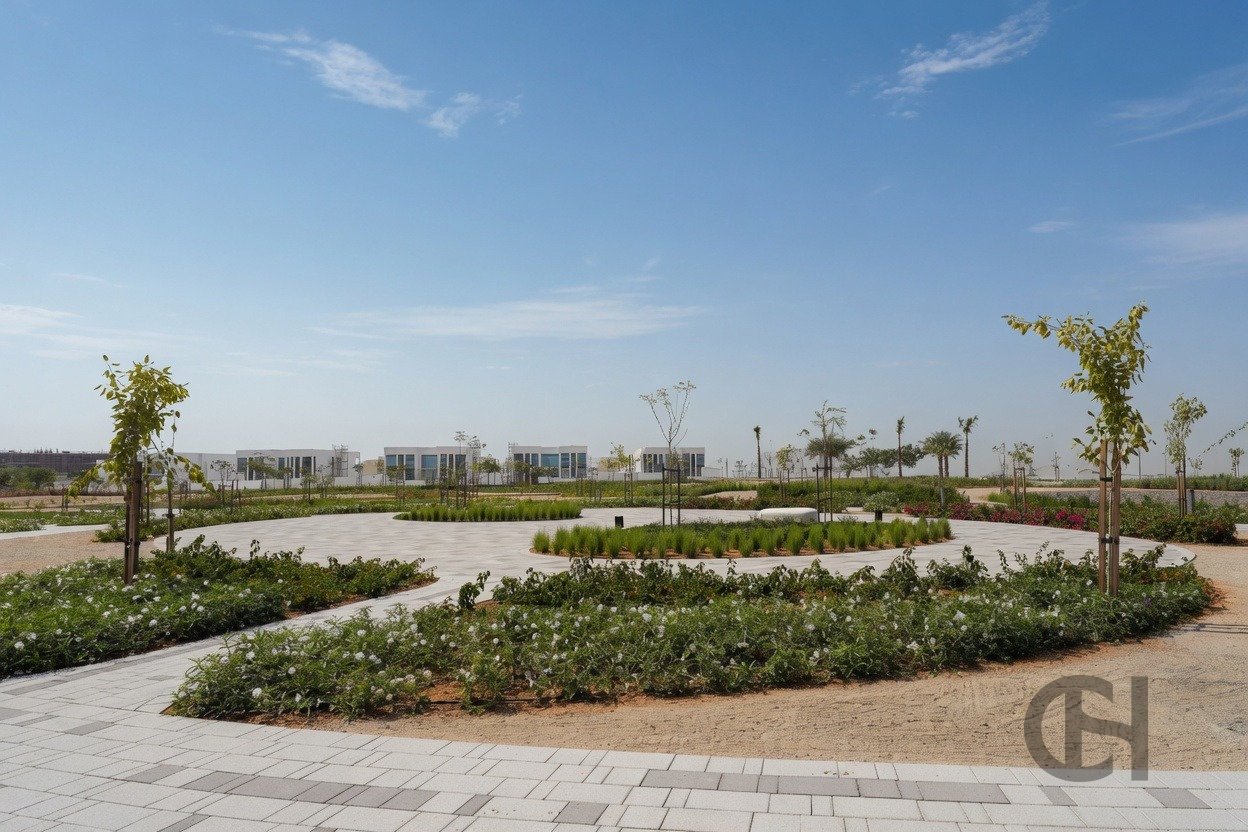 2BR Townhouse for rent in Nad Al Dhabi, Al Jubail Island, Abu Dhabi with Single Row, Community View, Balcony. View photos, amenities and availability.