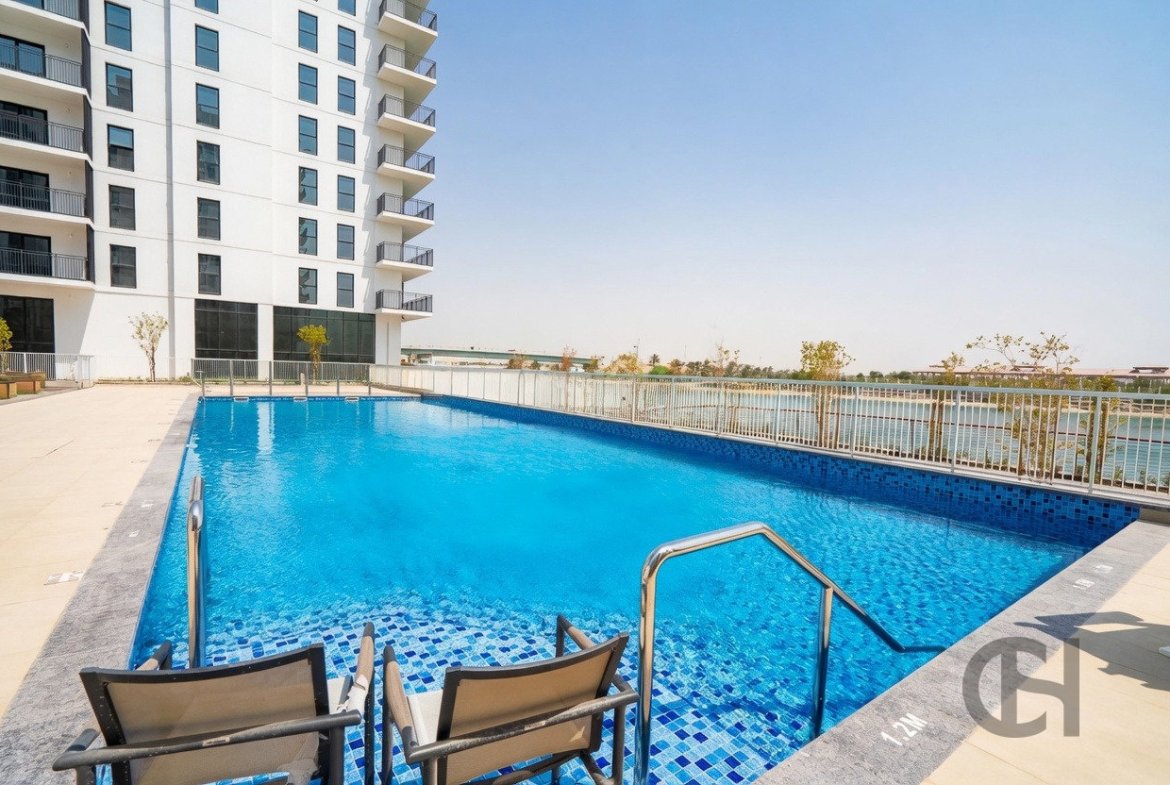 1BR Apartment for rent in Waters Edge, Yas Island, Abu Dhabi with Community View, Balcony. View photos, amenities and availability.