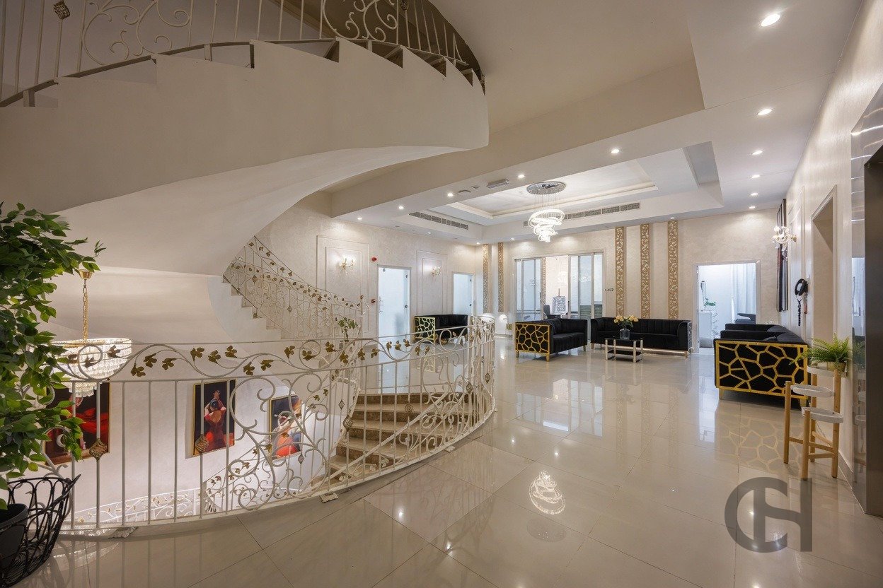 12BR commercial villa for sale in Khalifa City, Abu Dhabi with prime main road visibility, premium finishing and flexible business-use potential.