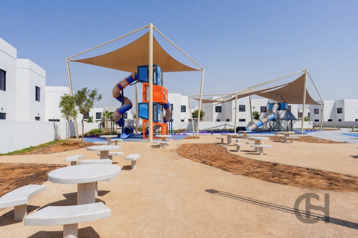 3BR Townhouse for rent in Noya Viva, Yas Island, Abu Dhabi with Single Row, Community View, Maid Room. View photos, amenities and availability.
