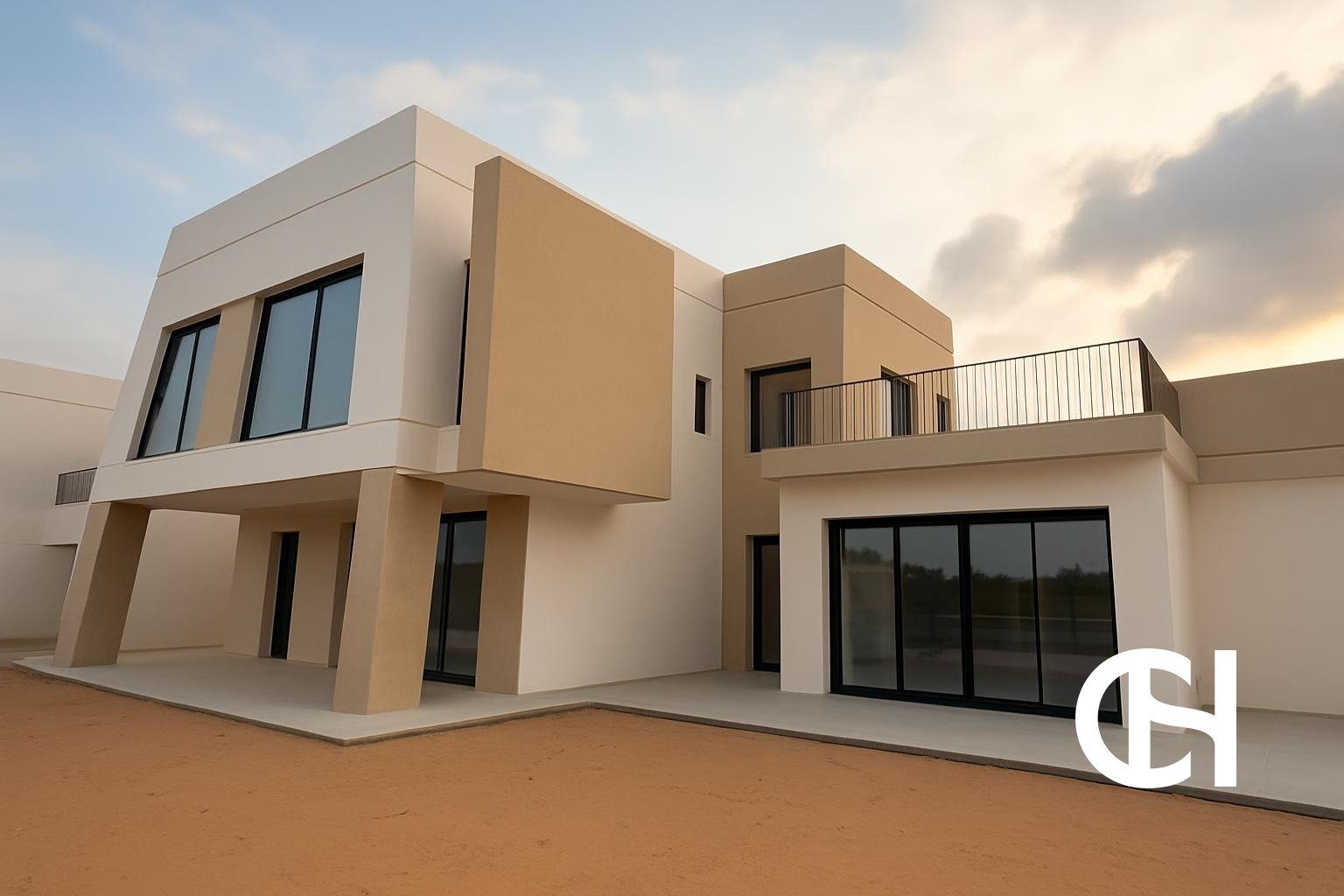 5 bedroom villa for rent in The Magnolias, Yas Acres on Yas Island with 7 bathrooms, 10,984 sq ft built-up area, terrace and private parking.