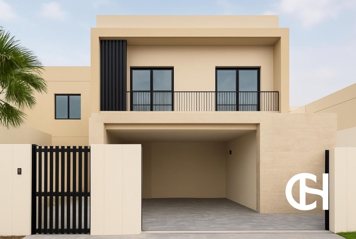 5 bedroom villa for rent in The Magnolias, Yas Acres on Yas Island with 7 bathrooms, 10,984 sq ft built-up area, terrace and private parking.
