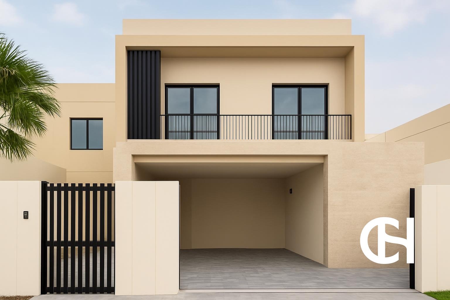 5 bedroom villa for rent in The Magnolias, Yas Acres on Yas Island with 7 bathrooms, 10,984 sq ft built-up area, terrace and private parking.