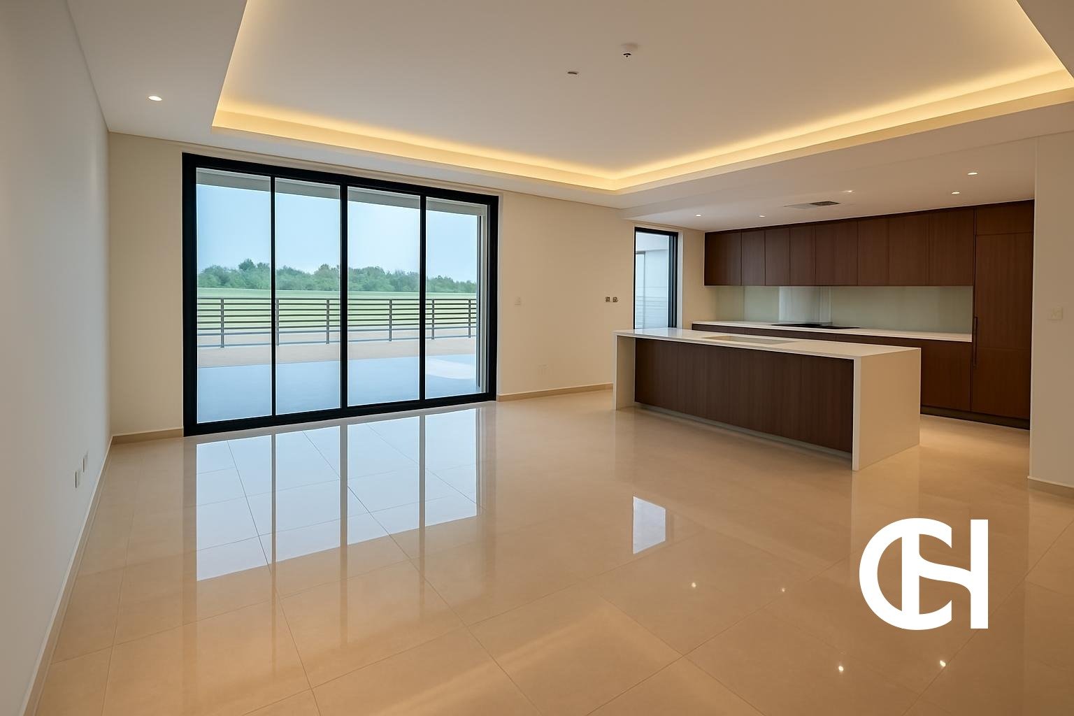 5 bedroom villa for rent in The Magnolias, Yas Acres on Yas Island with 7 bathrooms, 10,984 sq ft built-up area, terrace and private parking.