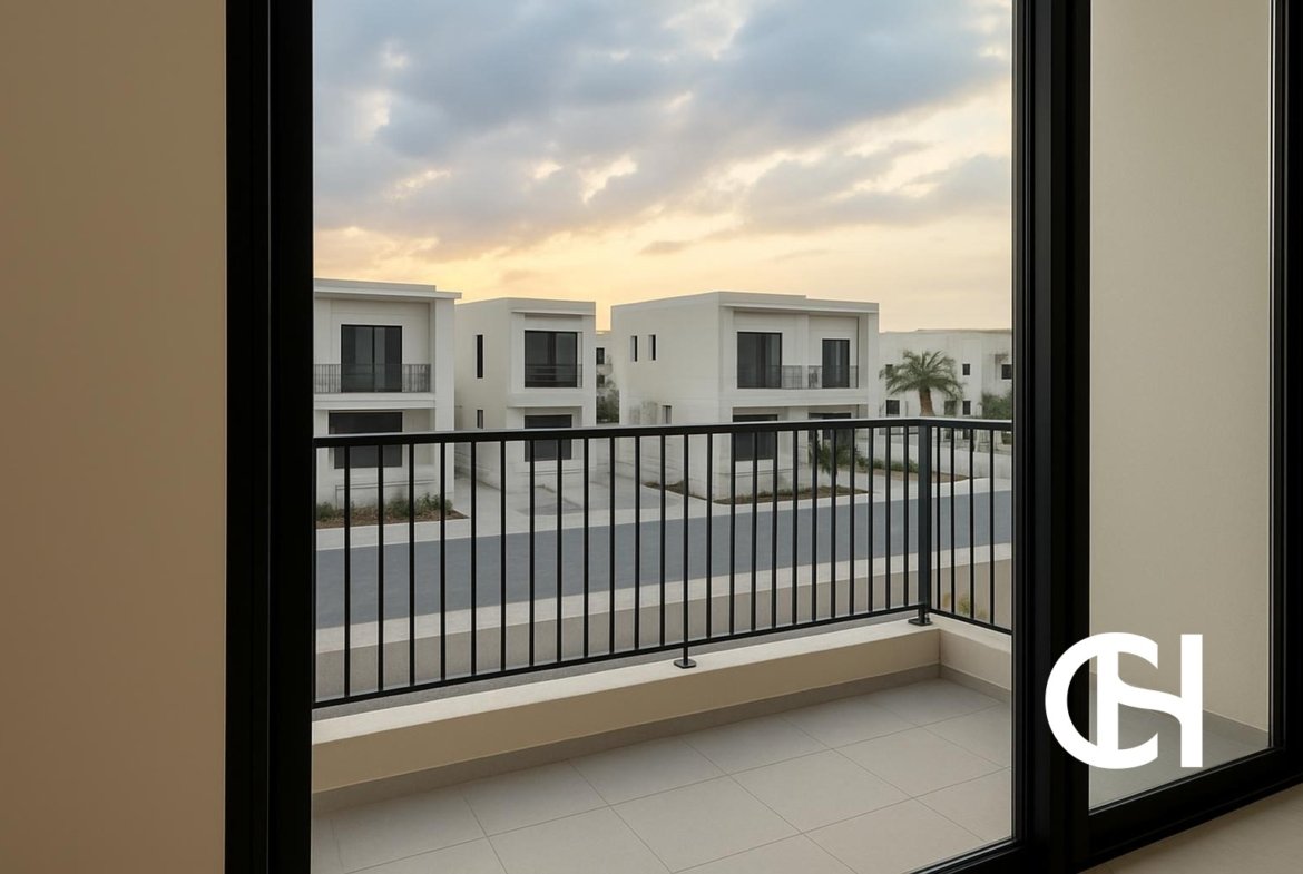 5 bedroom villa for rent in The Magnolias, Yas Acres on Yas Island with 7 bathrooms, 10,984 sq ft built-up area, terrace and private parking.