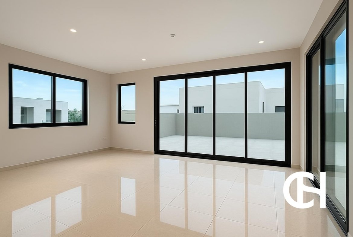5 bedroom villa for rent in The Magnolias, Yas Acres on Yas Island with 7 bathrooms, 10,984 sq ft built-up area, terrace and private parking.
