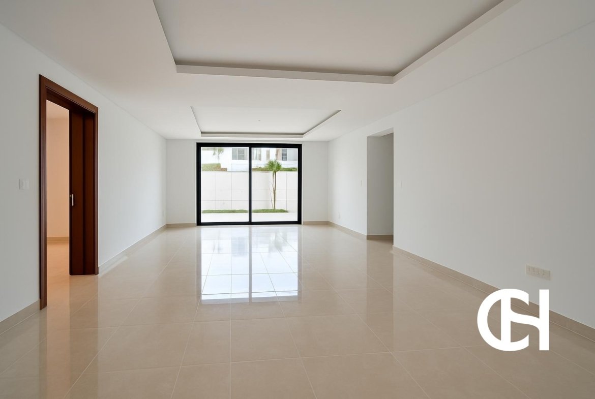 5 bedroom villa for rent in The Magnolias, Yas Acres on Yas Island with 7 bathrooms, 10,984 sq ft built-up area, terrace and private parking.