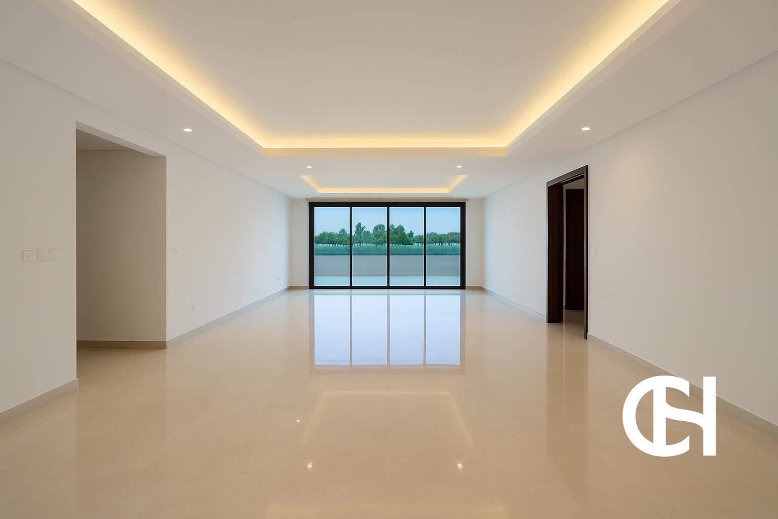 5 bedroom villa for rent in The Magnolias, Yas Acres on Yas Island with 7 bathrooms, 10,984 sq ft built-up area, terrace and private parking.